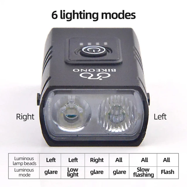 1000LM Bike Light  Headlight T6 Bicycle Flashlight LED USB Rechargeable Torch Aluminum Alloy Cycling High Beam Low Accessories 2